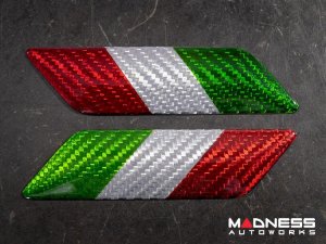 Alfa Romeo 4C Badges - Carbon Fiber - Italian Theme